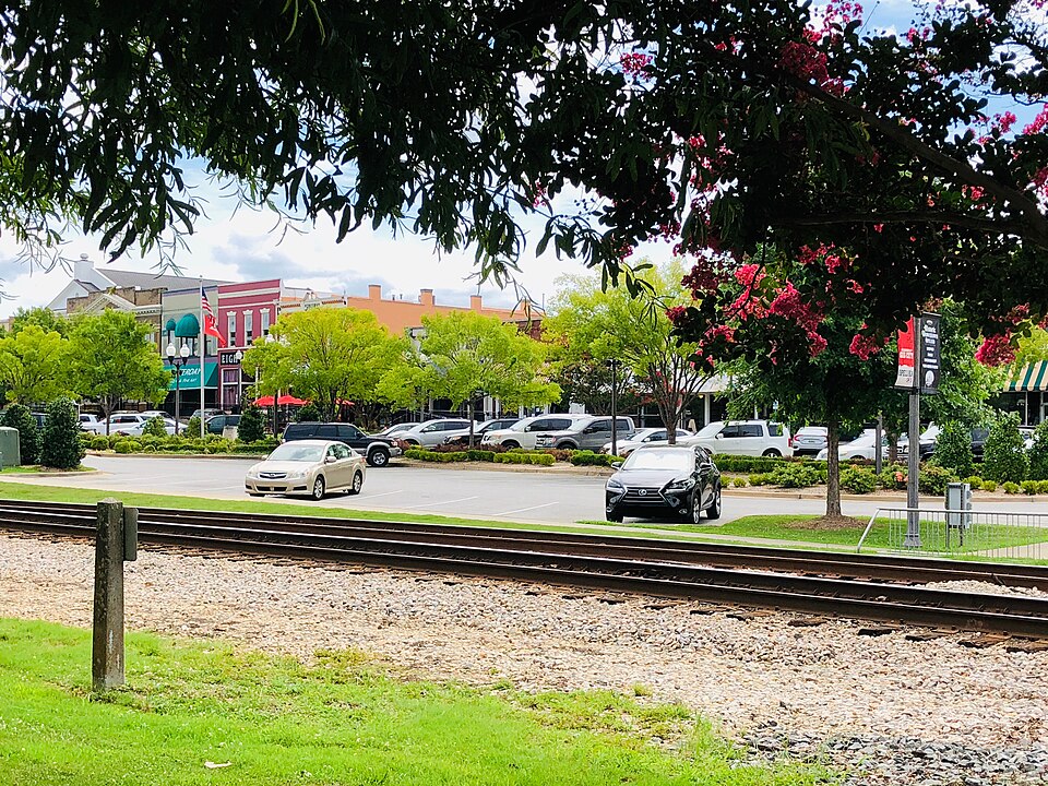 Busy Opelika Downtown